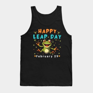 Happy Leap Day 2024 Funny Frog Lover FEB 29th Leap Year Tank Top